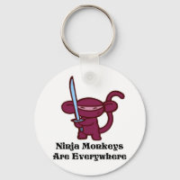 Mono Rojo Ninja con espada