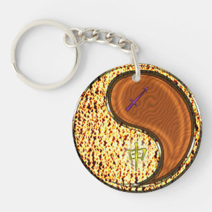 Llavero Mono Sagittarius y Wood