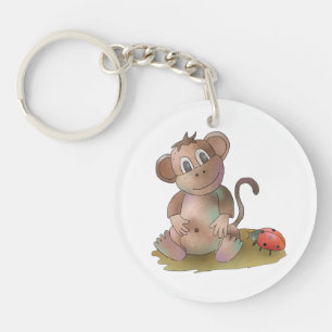 Llavero Mono y mariquita