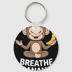 Llavero Mono Zen Respira Nana Repite Divertida Meditación