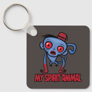 Llavero Mono Zombie Es Mi Animal Espiritual