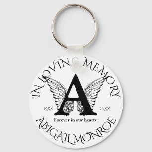 Llavero Monogram   Memorial   Angel Wings