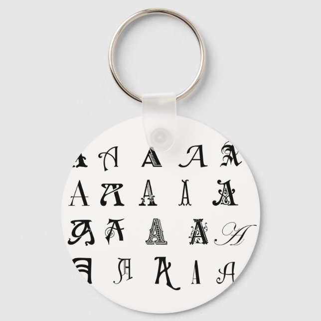 Llavero Monograma "A" (Anverso)