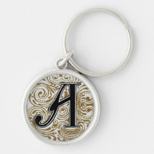 Llavero Monograma ‘A’ en oro - Keychain