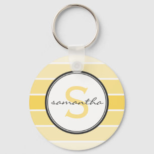 Llavero Monograma amarillo de Ombre