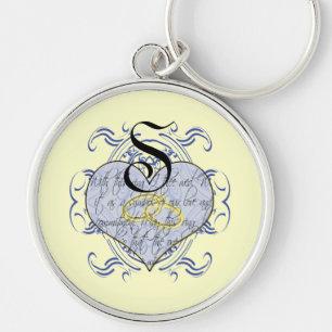 Llavero Monograma Boda Vow Heart