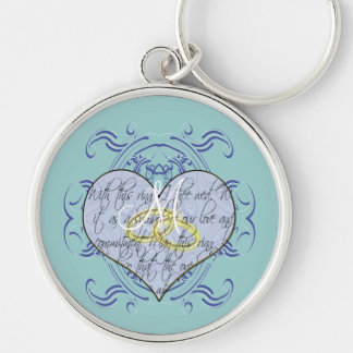 Llavero Monograma Boda Vow Heart