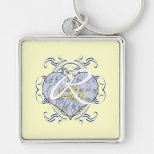 Llavero Monograma Boda Vow Heart