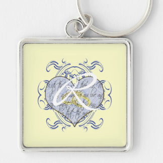 Llavero Monograma Boda Vow Heart