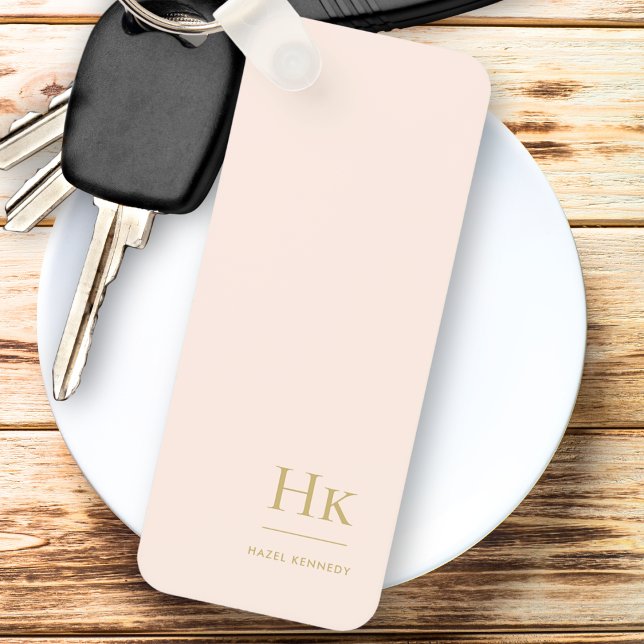 Llavero Monograma clásico moderno Rubor Gold (Subido por el creador)