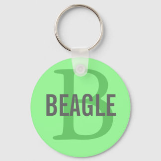 Llavero Monograma de Beagle