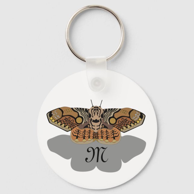 Llavero Monograma de Brahmin Moth (Anverso)