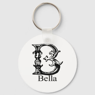 Llavero Monograma de fantasía: Bella