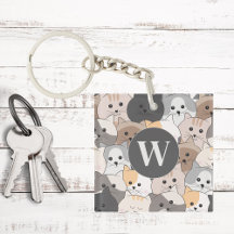 Monograma de gatos Personalizados