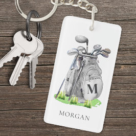 Llavero Monograma de golf personalizado