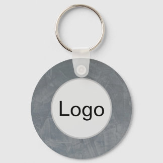 Llavero Monograma de Logotipo de Yeso Veneciano Gris Pizar