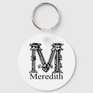 Llavero Monograma de lujo: Meredith