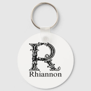 Llavero Monograma de lujo: Rhiannon