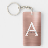 Monograma de oro rosa y ondulación de Moda