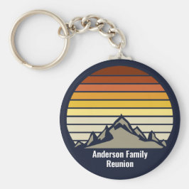 Llavero Monograma de Reunión de la Familia personalizado d