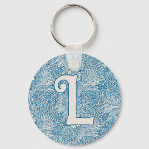 Llavero Monograma de William Morris Blue Marigold