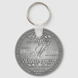 Llavero Monograma del 25° Aniversario de Plata