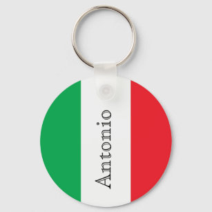 Llavero Monograma del nombre de la bandera de Italia