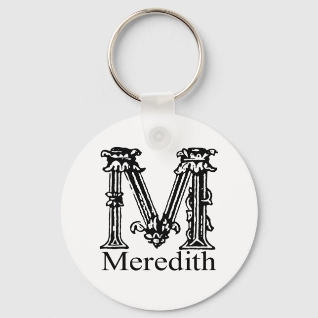 Llavero Monograma falto: Meredith (Anverso)