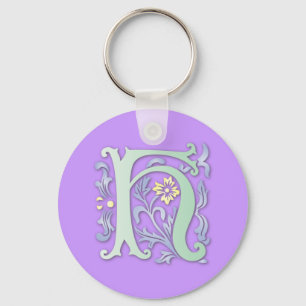 Llavero Monograma Fleur-de-lis H