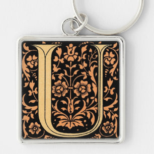 Llavero Monograma floral vintage ‘U’ - Keychain
