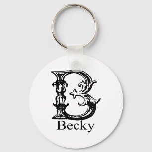 Llavero Monograma ingenioso: Becky