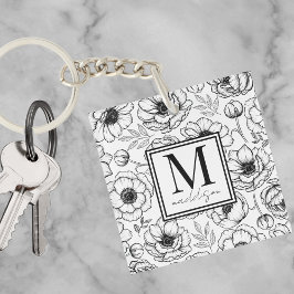 Llavero Monograma Inicial Personalizado con Estilo