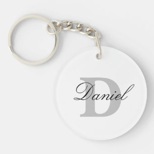 Llavero Monograma Iniciales Nombre personalizado Regalo de