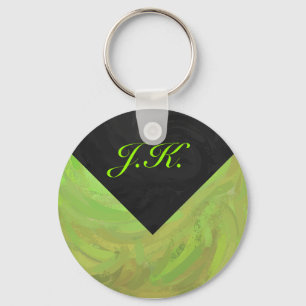 Llavero Monograma Kiwi Bash Green y Black