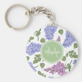 Llavero Monograma Lila Lavanda