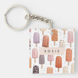 Llavero Monograma Patrón de paleta de corte personalizado