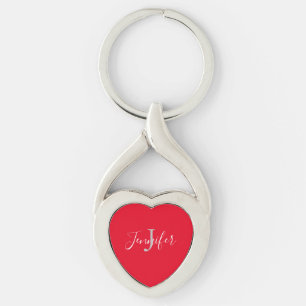 Llavero Monograma personalizado con forma de guión de cora