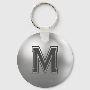 Llavero Monograma Personalizado en Metal Pulido Cool