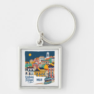 Llavero Monograma personalizado Lisboa Portugal