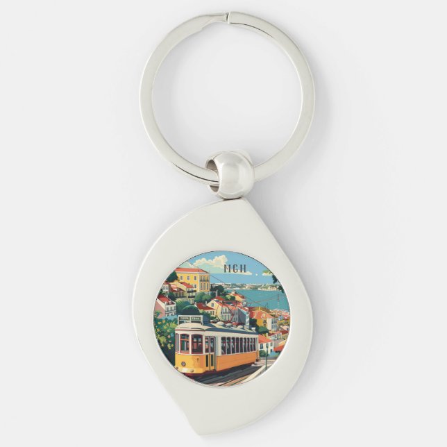 Llavero Monograma personalizado Lisboa Portugal (Anverso)