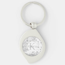 Monograma Purpurina de estrellas Silver Lotus Mand