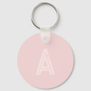 Llavero Monograma Rubor Rosa personalizado