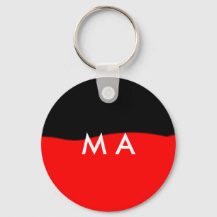 Llavero Monograma simple añada su letra de nombre man mini