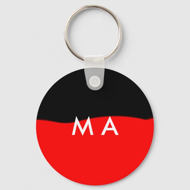 Llavero Monograma simple añada su letra de nombre man mini (Anverso)