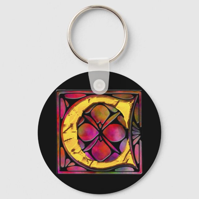 Llavero Monograma: Stainglass C (Anverso)