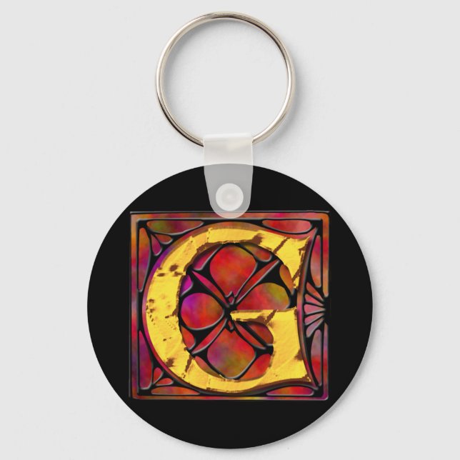 Llavero Monograma: Stainglass G (Anverso)