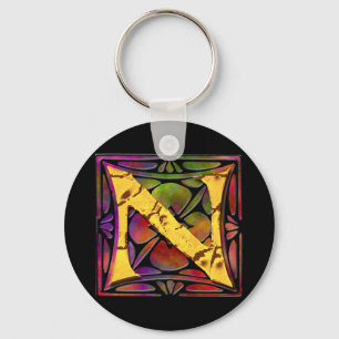 Llavero Monograma: Stainglass N