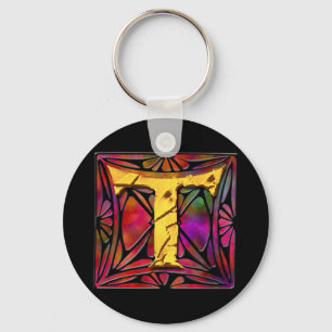Llavero Monograma: Stainglass T