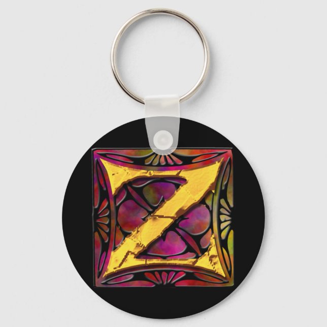Llavero Monograma: Stainglass Z (Anverso)