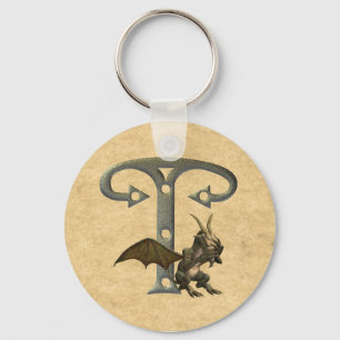 Llavero Monograma T de los Gargoyles